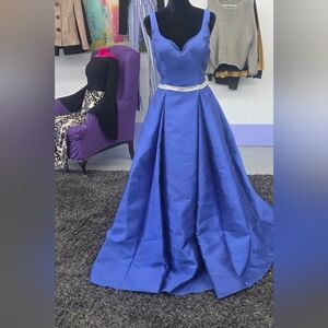Elegant Blue Prom Dress